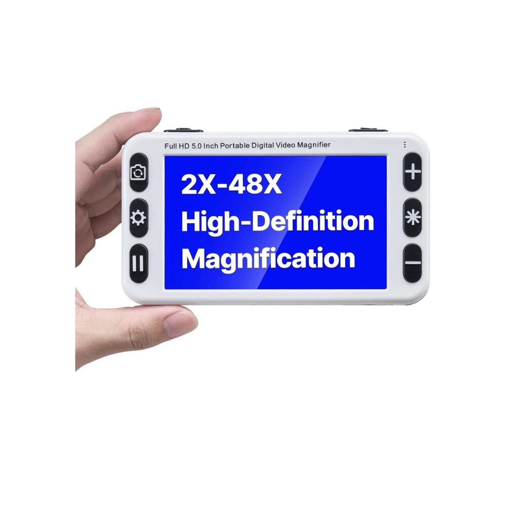 VEVOR Portable Digital Magnifier 5" HD Electronic Video Magnifier 2X - 48X Zoom